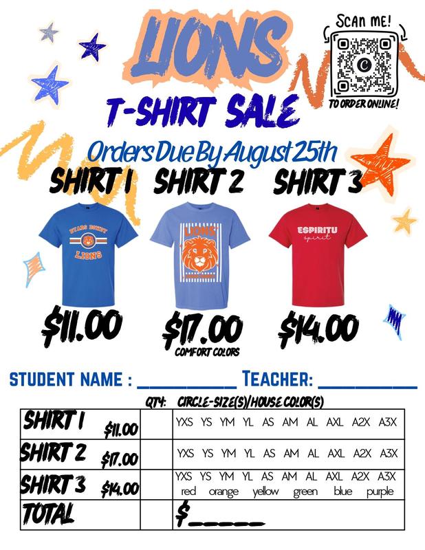 T-shirt sale until August 25th.
