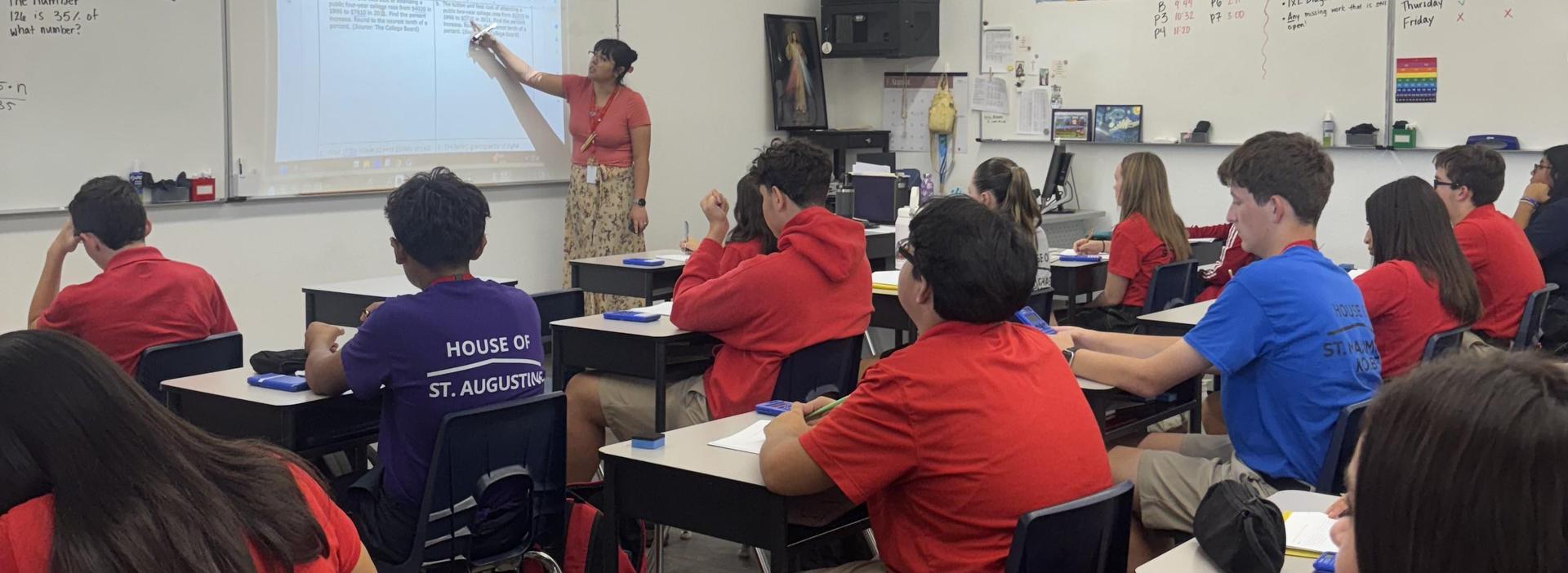 shot to see teacher teaching