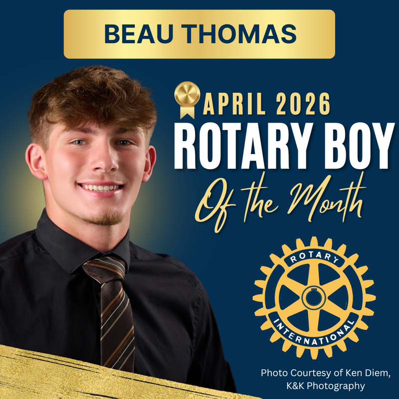 photo of April Rotary Boy of the Month