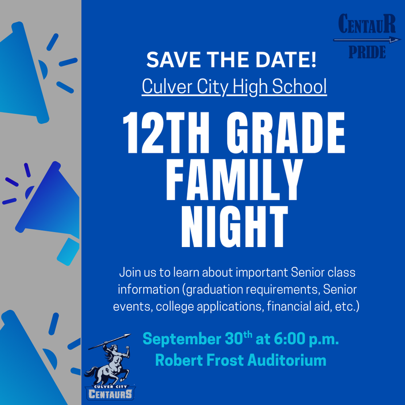 12th Grade Family Night Featured Photo