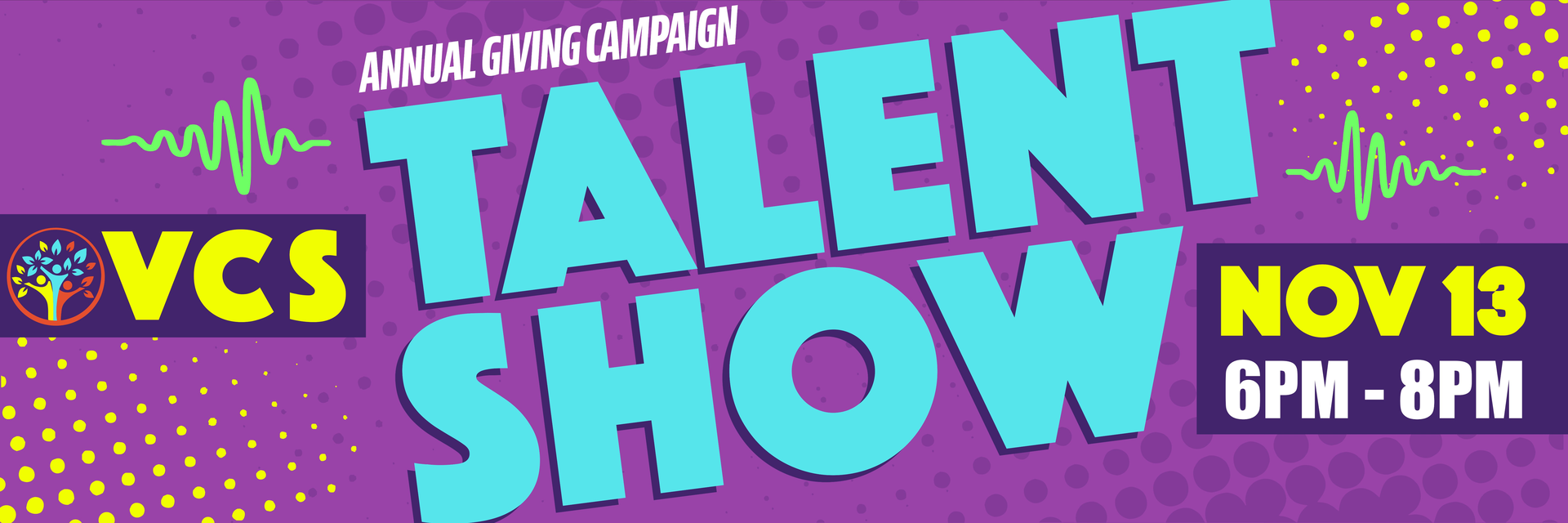 valley charter school talent show website header image