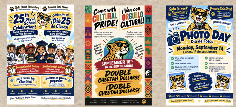 Flyers for September 14-18
