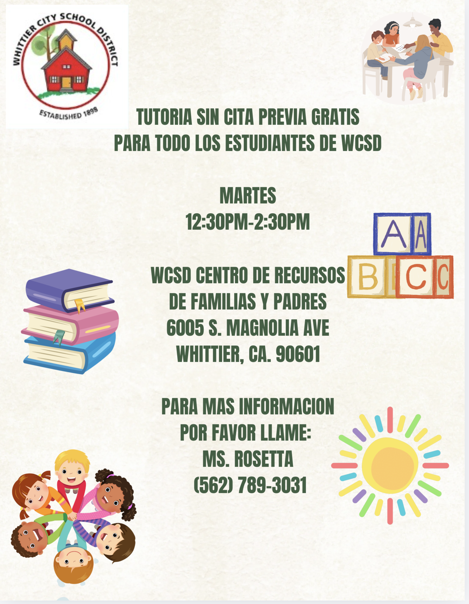 tutoring flyer spanish