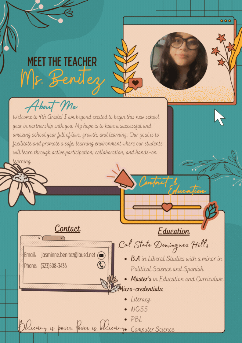 Meet the teacher ms jasminne benitez dr owen lloyd knox elementary