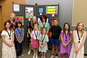 Timberwood Park Elementary artists for May art show