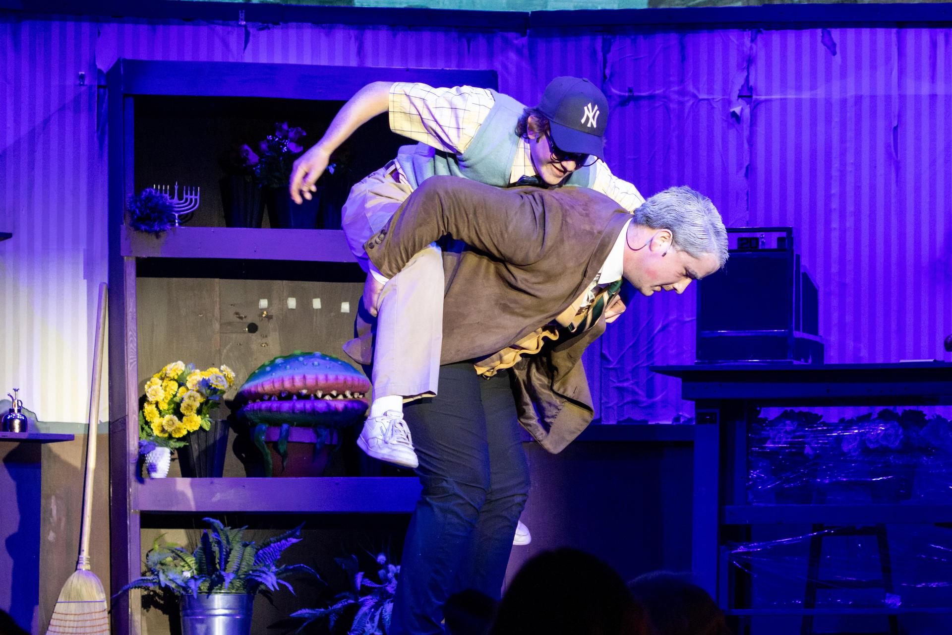 A scene from Little Shop of Horrors