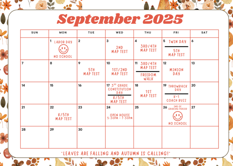 September 2025 Events