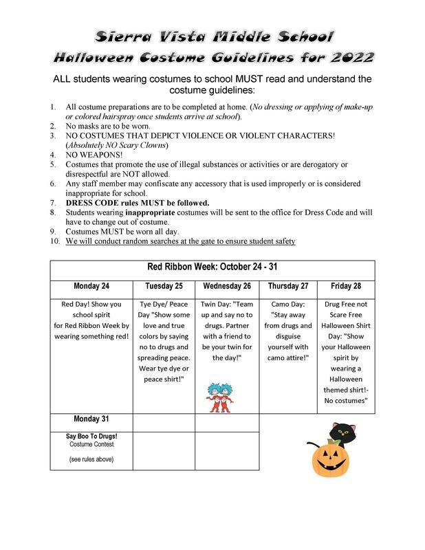 Halloween Costume Guidelines