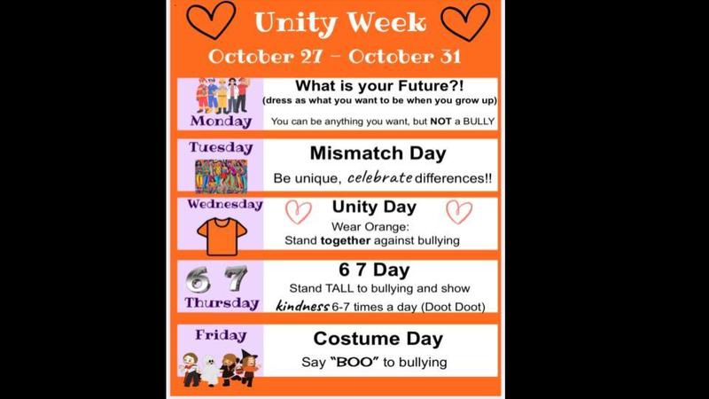 Blackhawk Unity Week Starts Monday 10/27