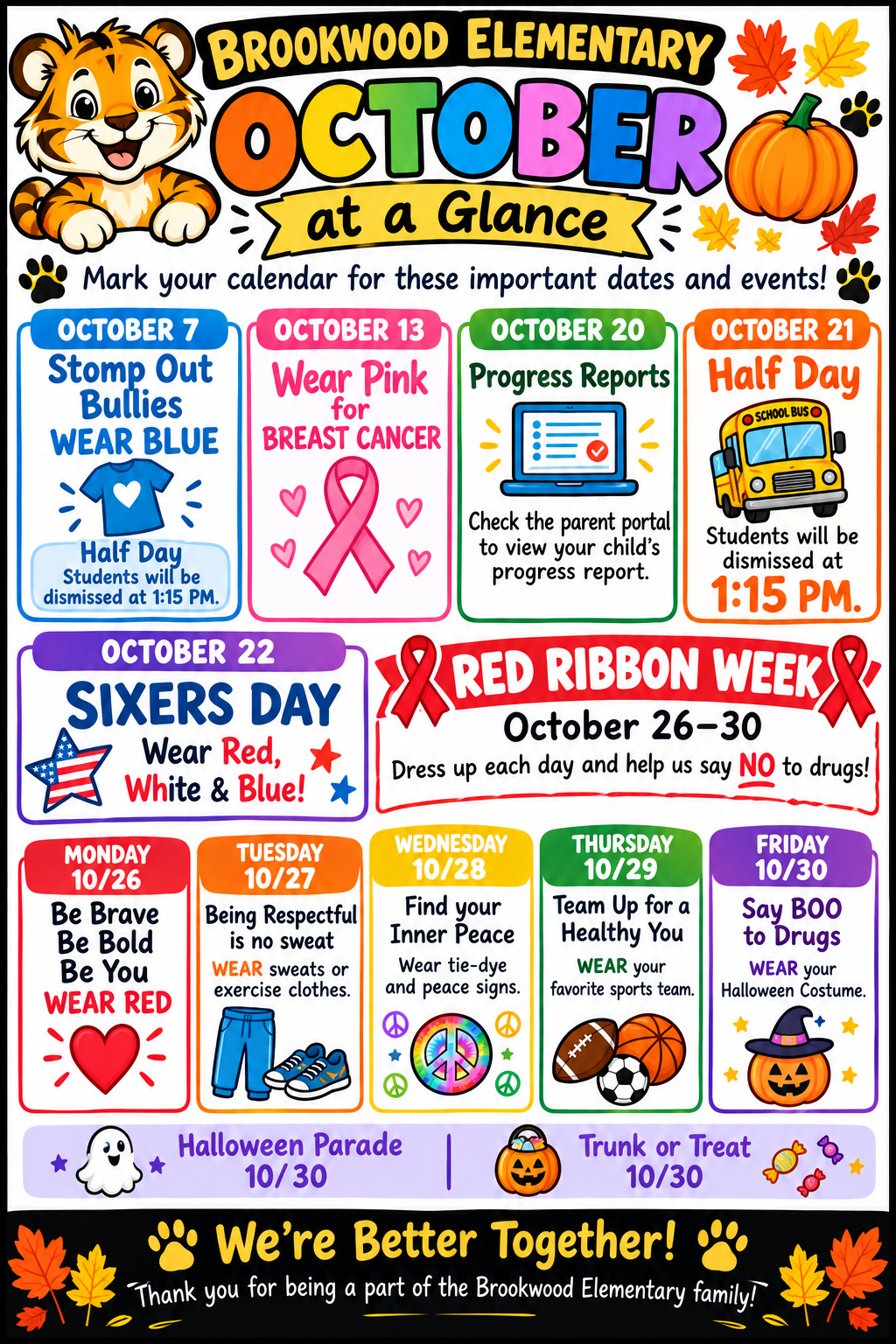 Brookwood October Events