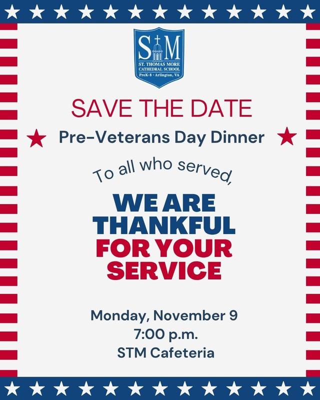 Save the Date: STM Pre-Veterans Day Dinner sponsored by Military Families Group