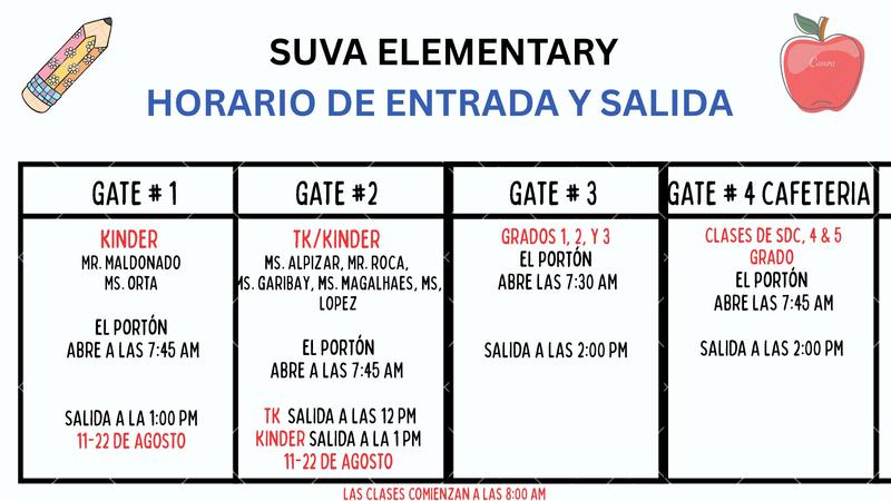 Horario de Entrada y Salida