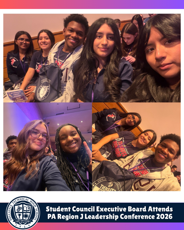 Delcastle Student Council Attends PASC Region J Leadership Conference
