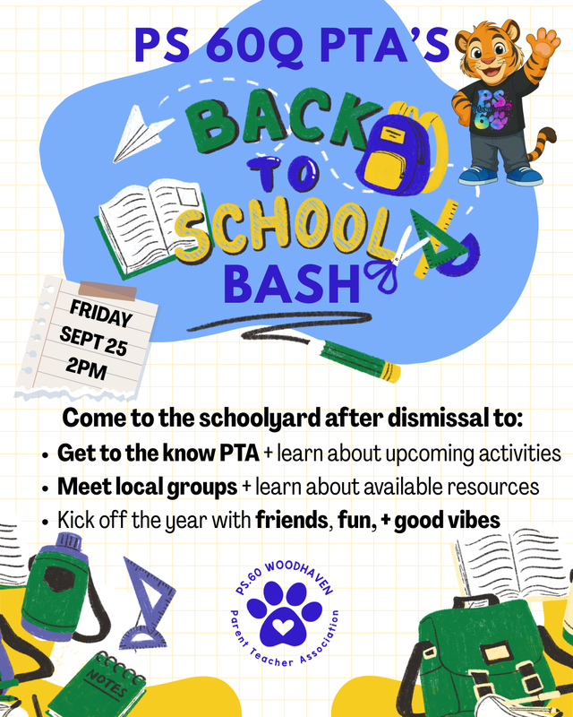 PS 60 Back to school to school bash