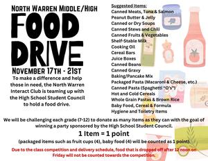 Student Council Food Drive