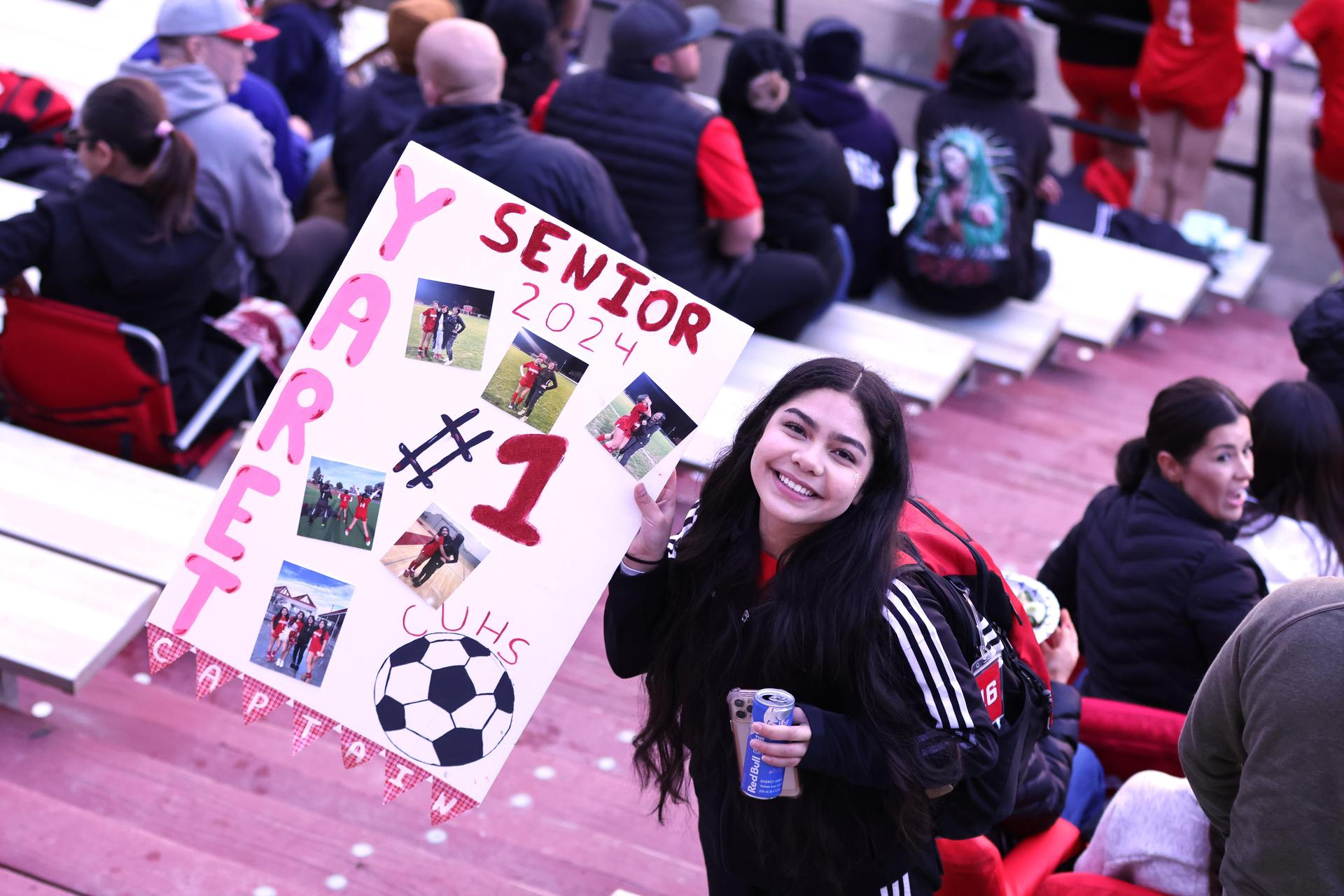 people enjoying senior night