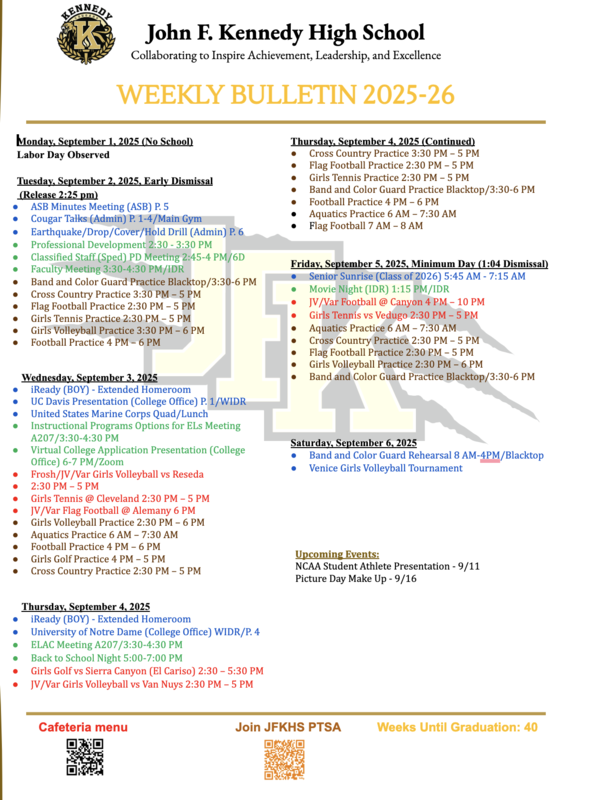 Weekly Bulletin