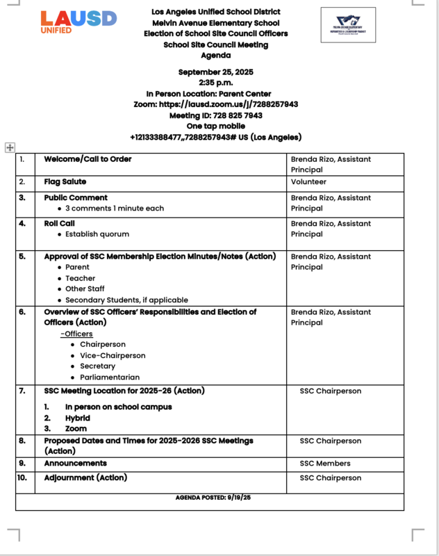 SSC Officer Election