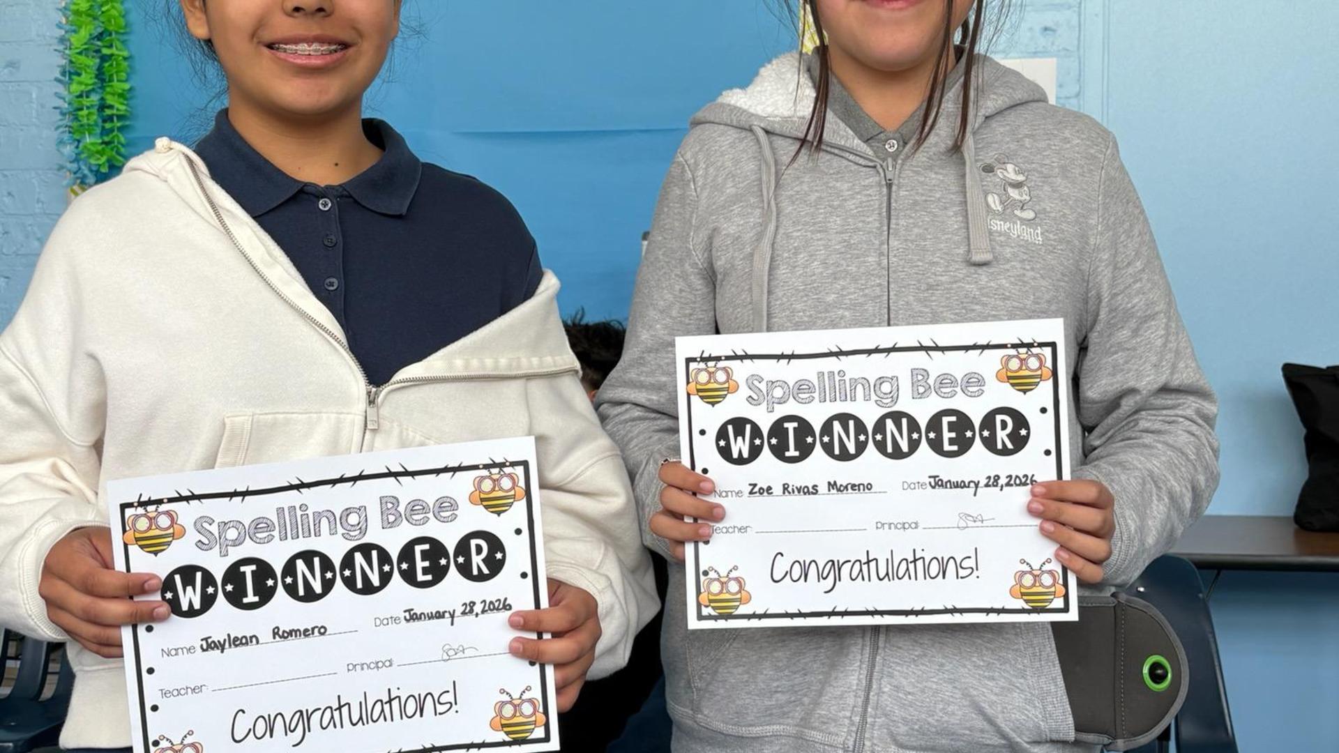 Spelling Bee winners