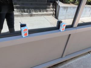juice box on window sill