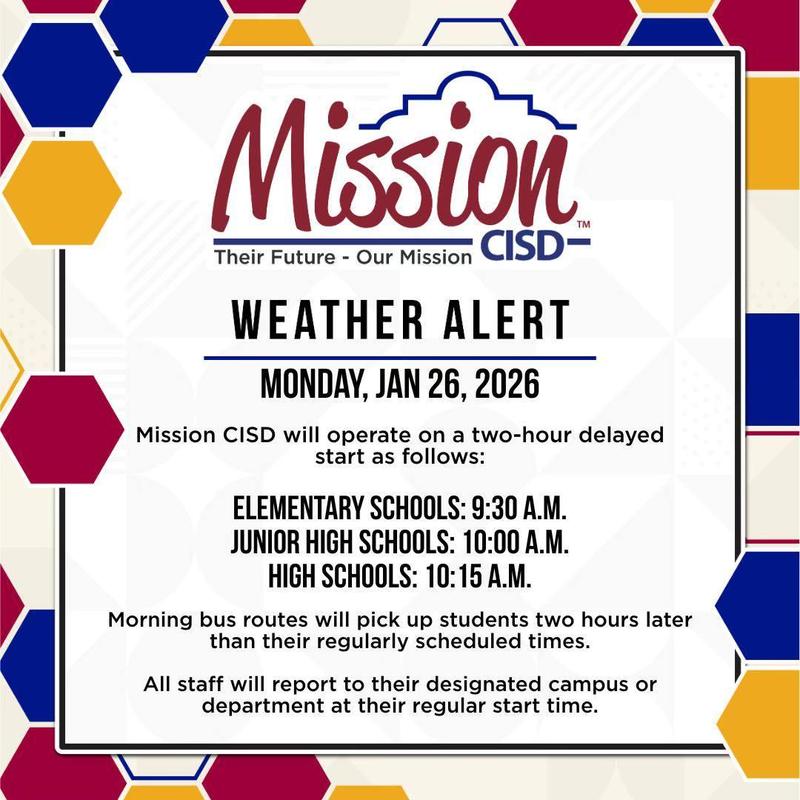 Mission CISD Weather Alert