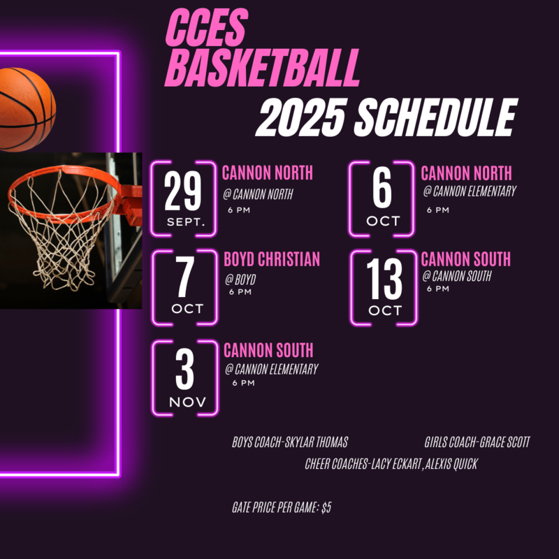 2025 Basketball Schedule