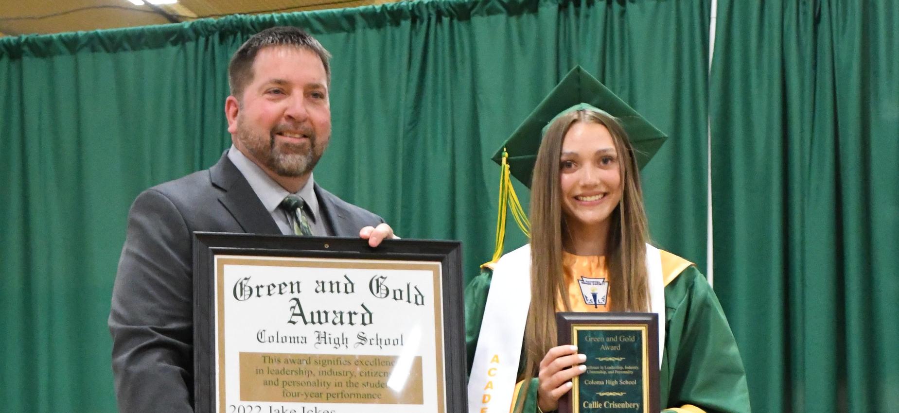 2026 Green and Gold Winner Callie Crisenbery