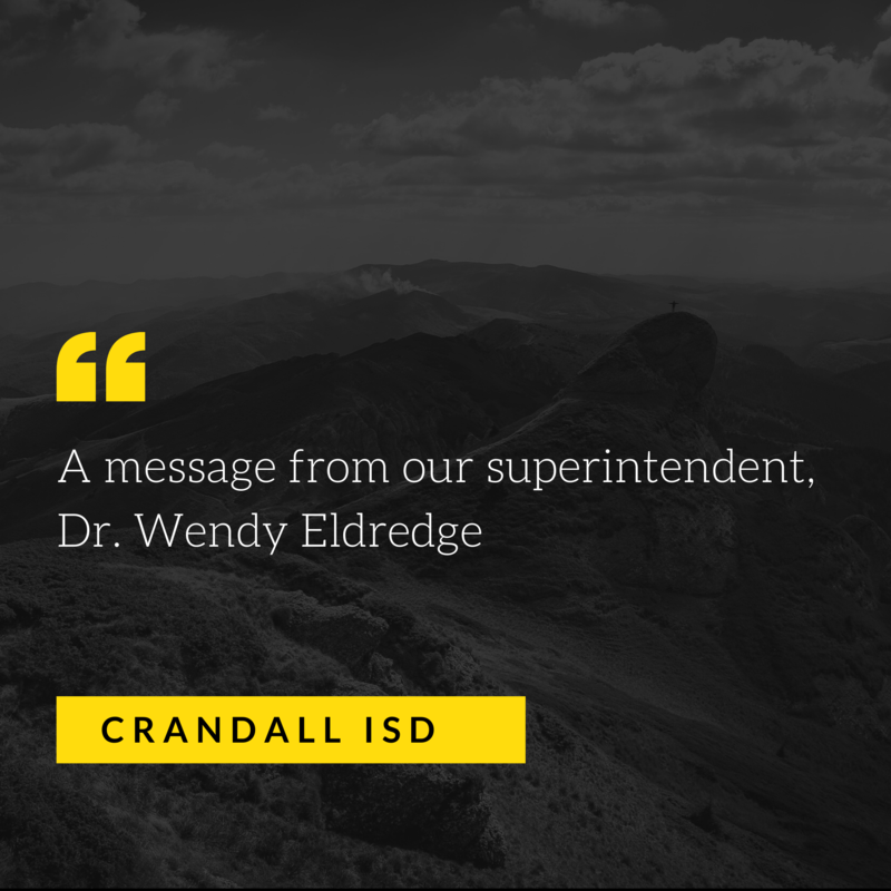 A message from CISD Superintendent Dr. Wendy Eldredge Featured Photo