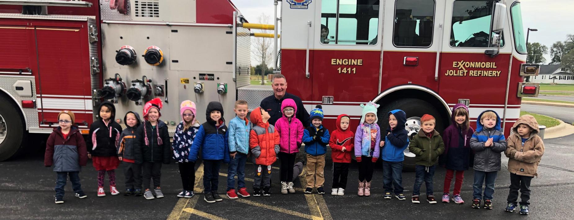 Seeing the firetrucks at the CCECC