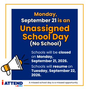 Unassigned Day Monday, September 21 - No School