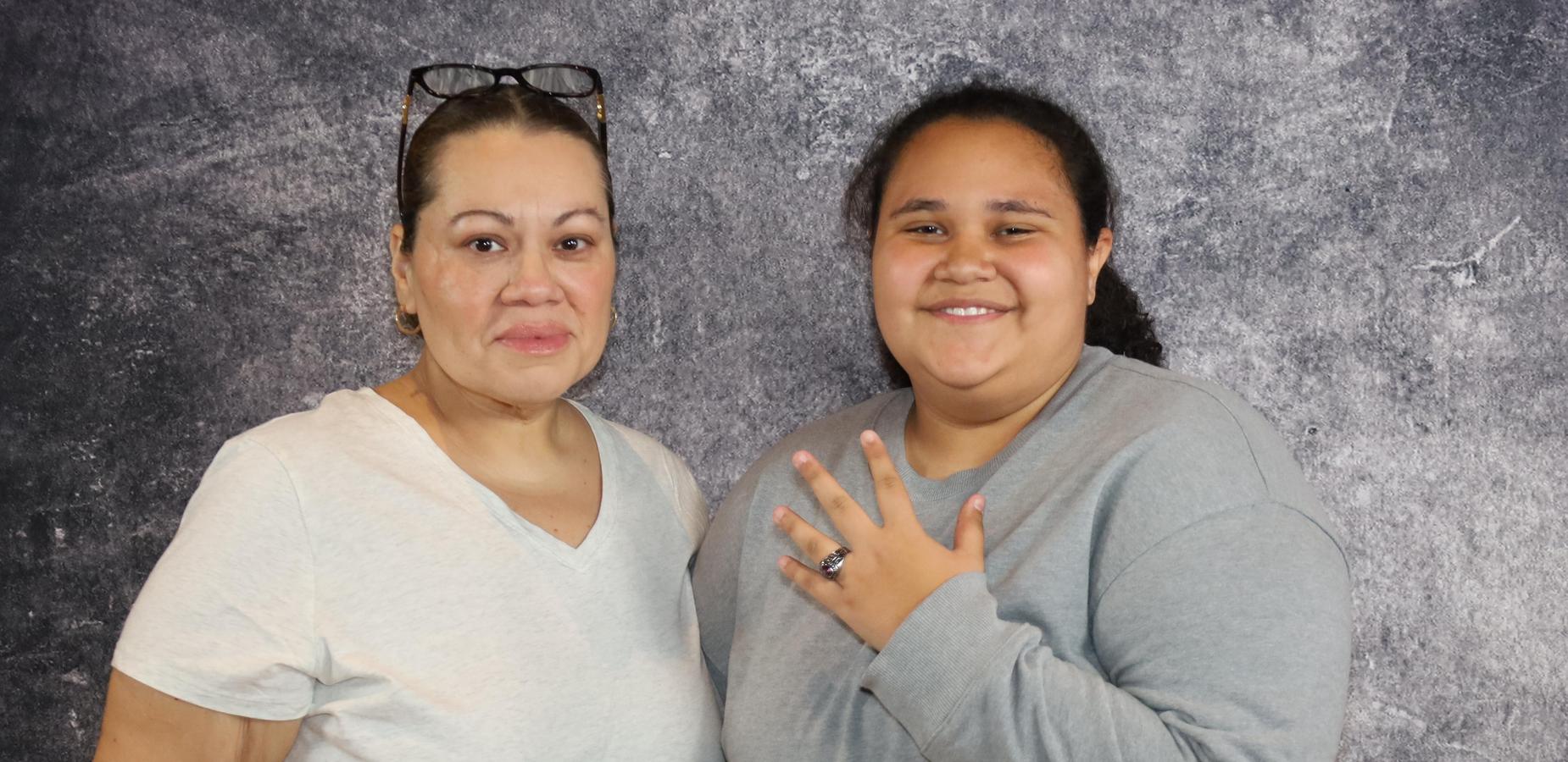 Senior Ring Ceremony Family Photo