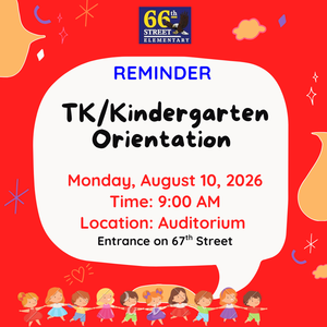 TK Kinder Orientation