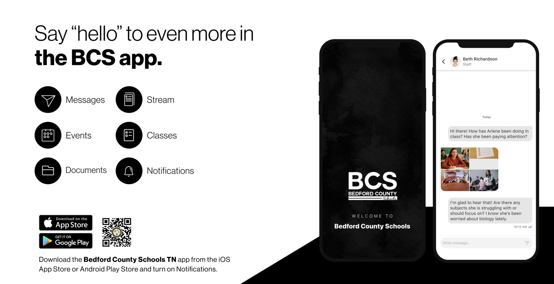 Say "hello" to even more in the BCS app.