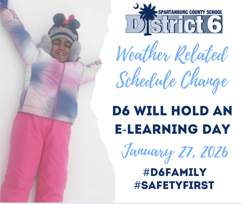 Kid in snow - weather announcement