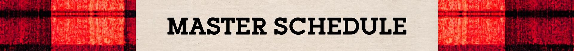 Master Schedule divider