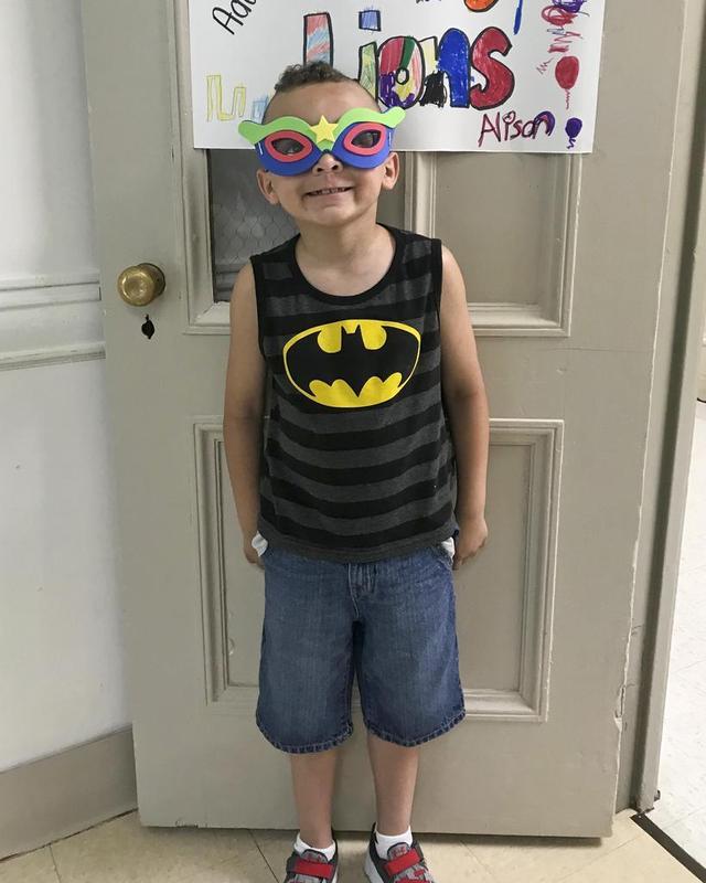 Camper during Super Hero Week