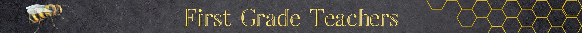 Website header for first grade teachers.