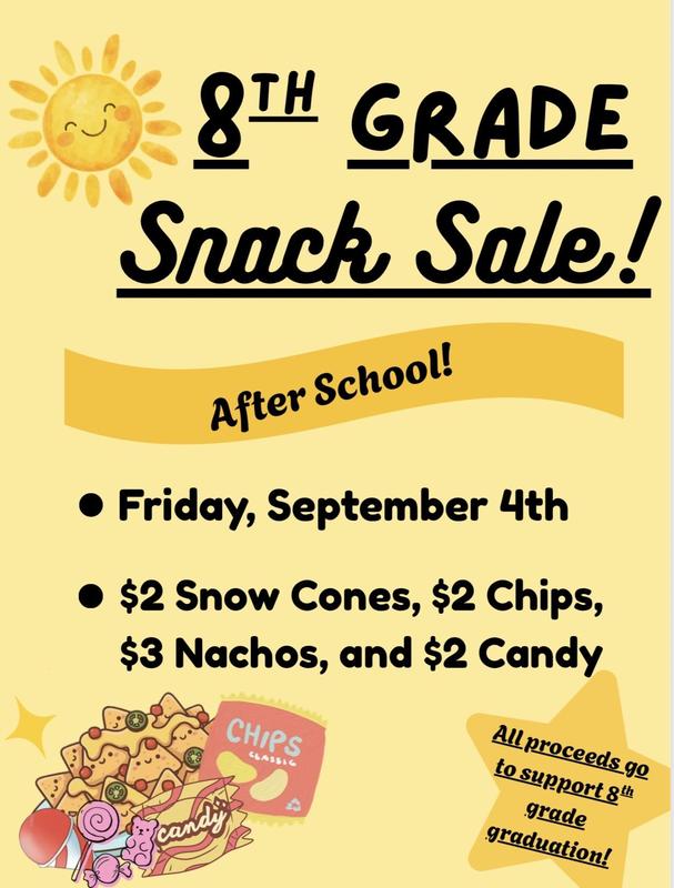 8th Grade Snack Sale Featured Photo