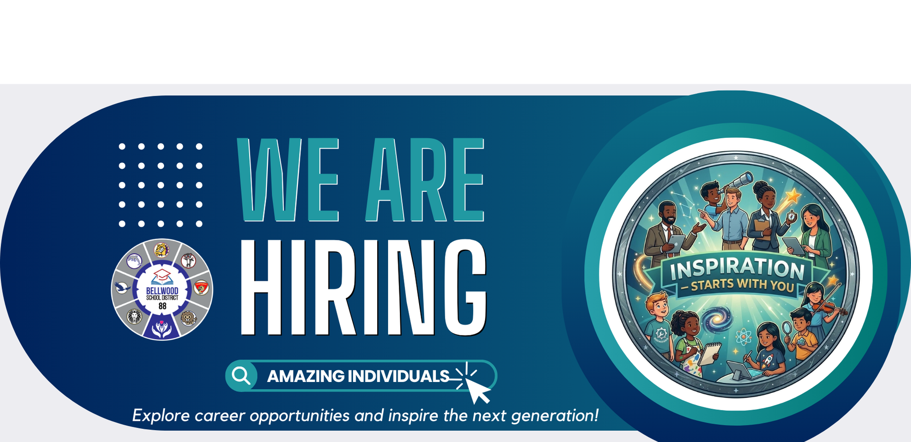 Website banner we are hiring 2026