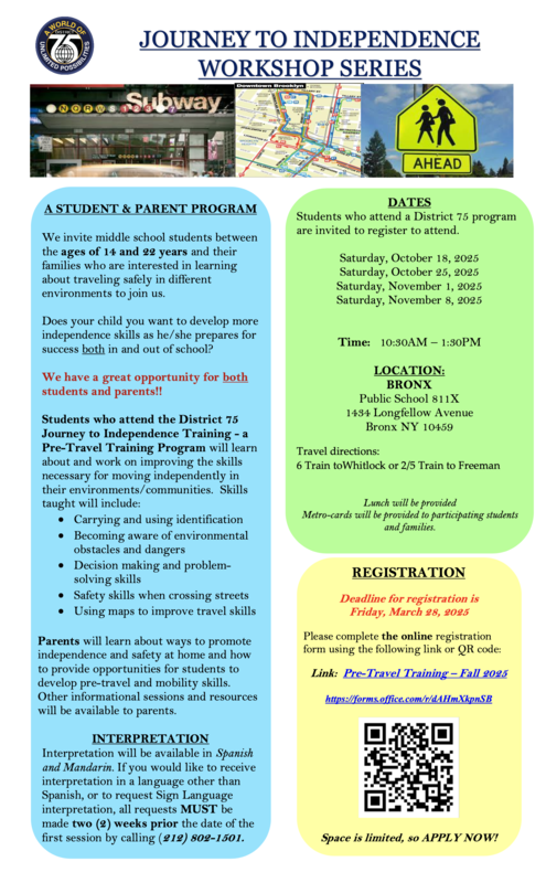 Journey To Independence flyer