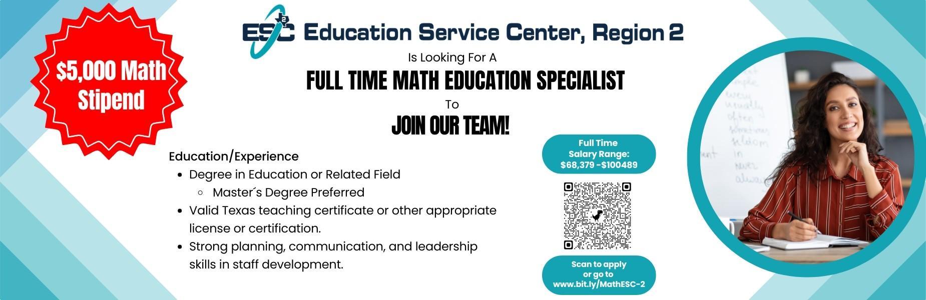 Math Education Specialist