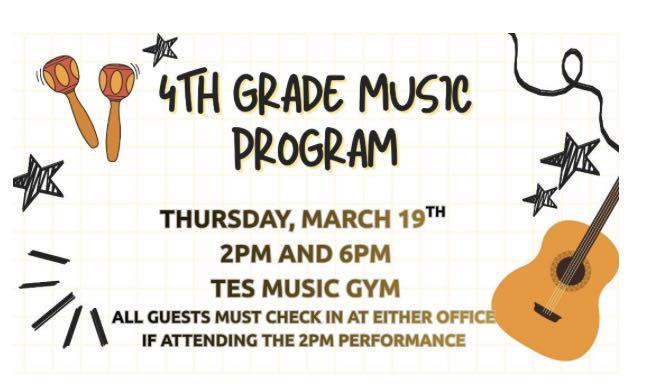 4th grade music program
