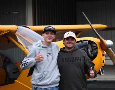 Advanced Aviation Student, Preston Volk, flew solo on his 16th birthday, November 14th!