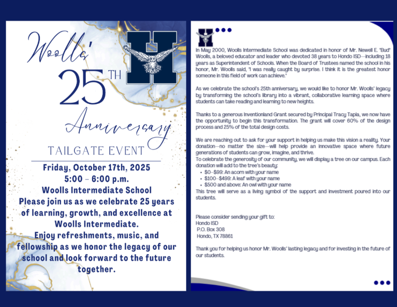 Woolls 25th anniversary tailgate