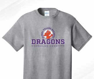 GVA DC Gray uniform shirt on a white background