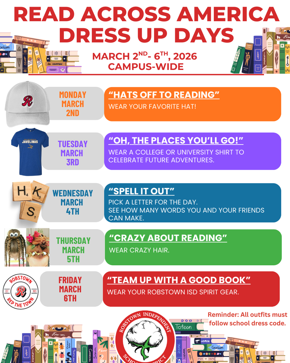 Read Across America Dress up Days