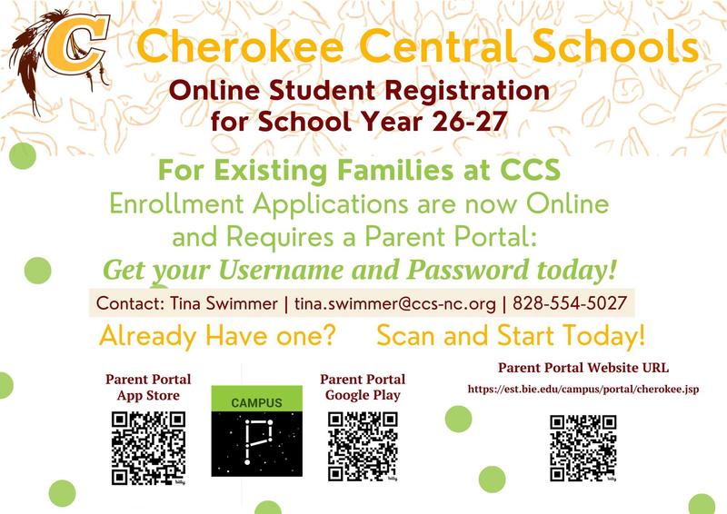 2026-2027 Online Registration flyer