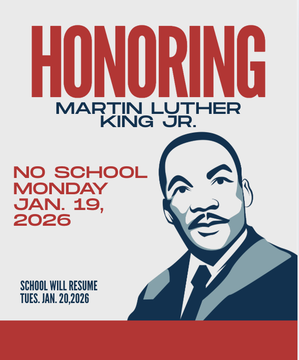 school closed on monday jan. 19th, 2026 MLK day