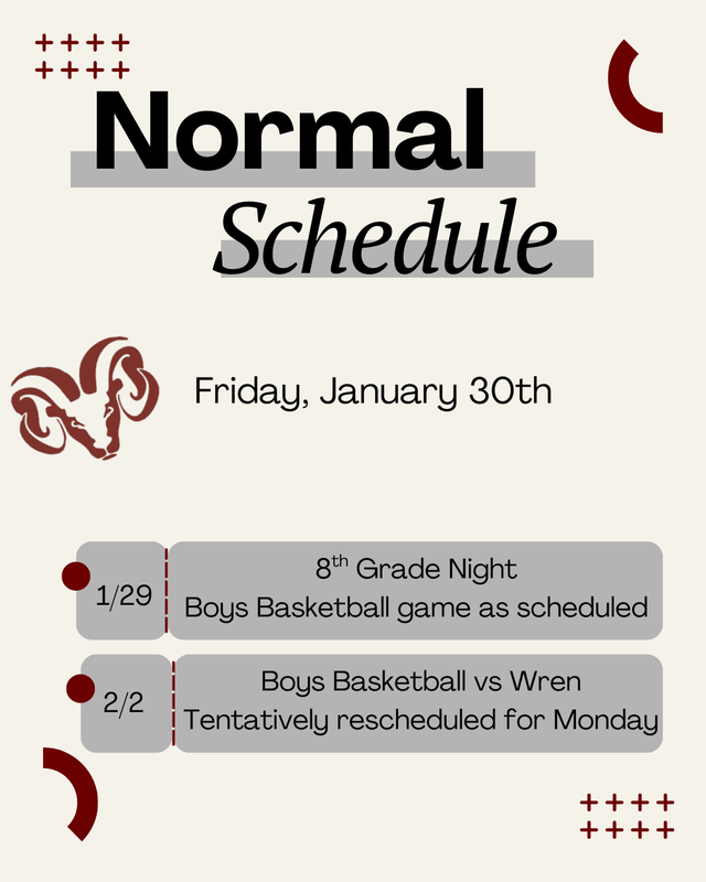 Normal Schedule flyer