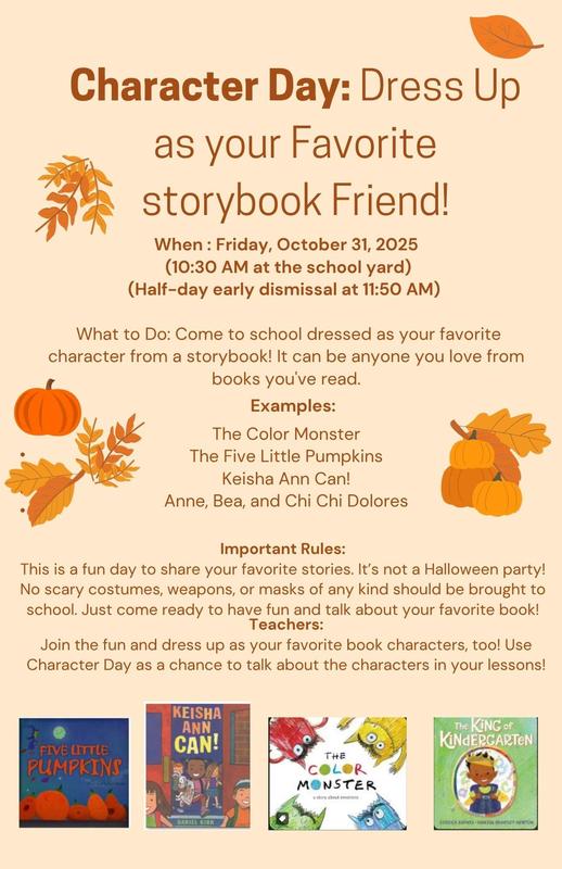 Character Day Walk Flyer